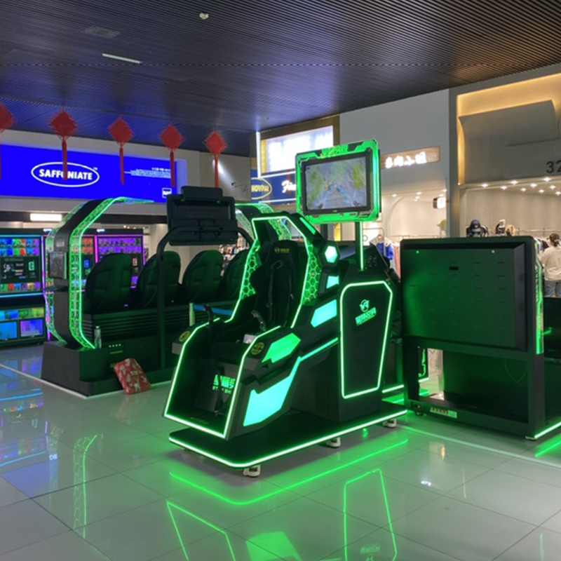 VR体验馆加盟9DVR三人座大型游乐园设备vr娱乐体验馆